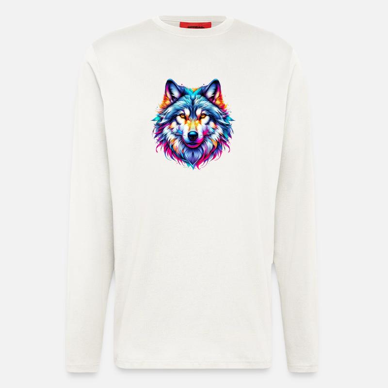 Loup - Manches longues bio décontracté fabriqué en UE - OFF WHITE