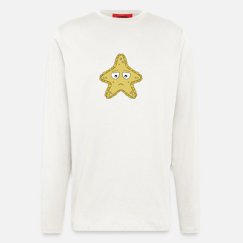 Trauriger Seestern - Langarmshirt - made by SPREAD  - OFF WHITE