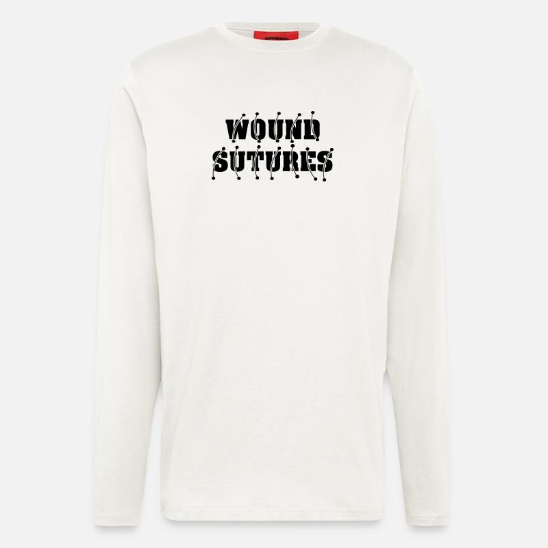 Wundnähte - Langarmshirt - made by SPREAD  - OFF WHITE