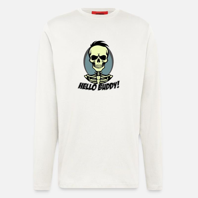 Hello Buddy 2 - Langarmshirt - made by SPREAD  - OFF WHITE
