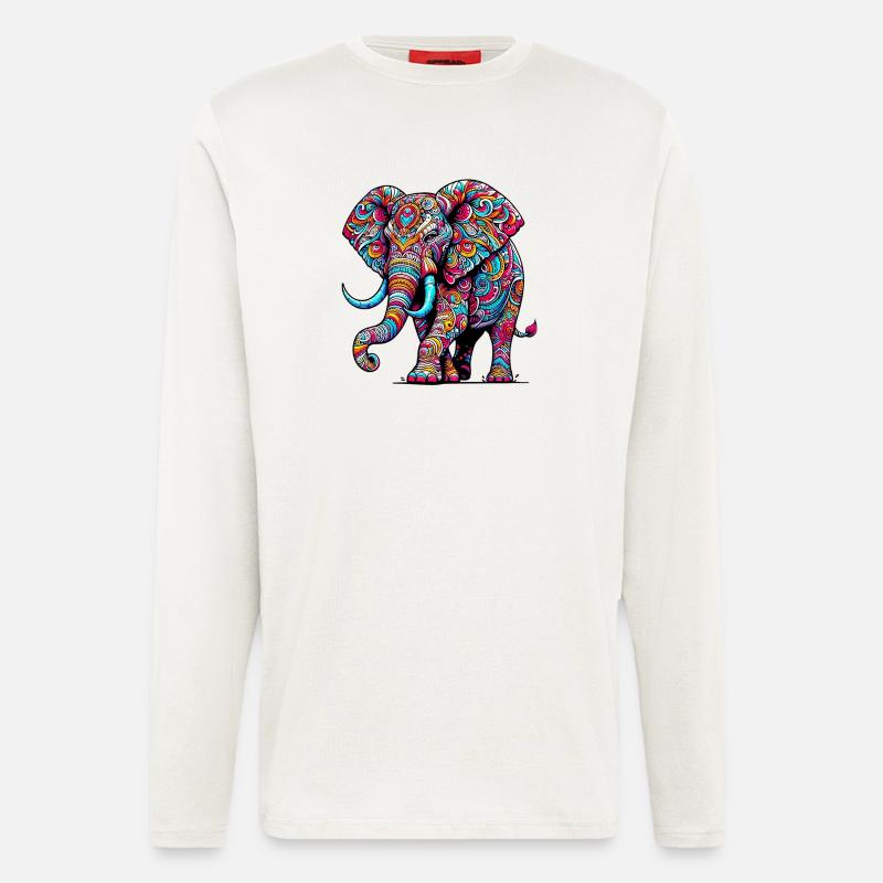 Elefant - Langarmshirt - made by SPREAD  - OFF WHITE