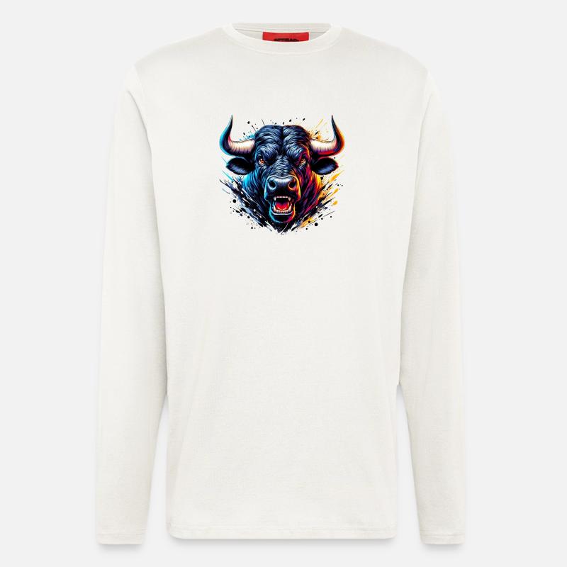 Stier - Langarmshirt - made by SPREAD  - OFF WHITE