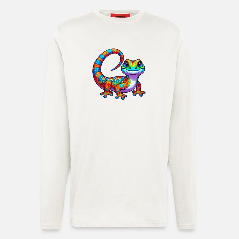 Gecko - Langarmshirt - made by SPREAD - OFF WHITE