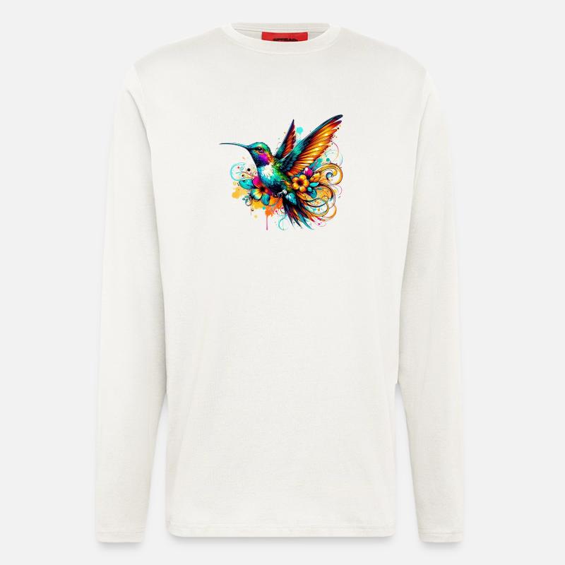 Kolibri - Langarmshirt - made by SPREAD - OFF WHITE