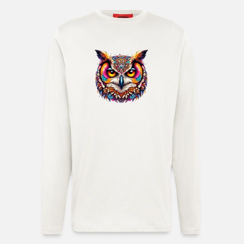 Eule - Langarmshirt - made by SPREAD  - OFF WHITE