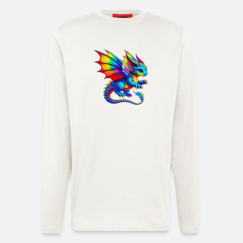 Drache - Langarmshirt - made by SPREAD - OFF WHITE