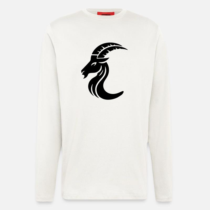 Steinbock 3 - Langarmshirt - made by SPREAD  - OFF WHITE