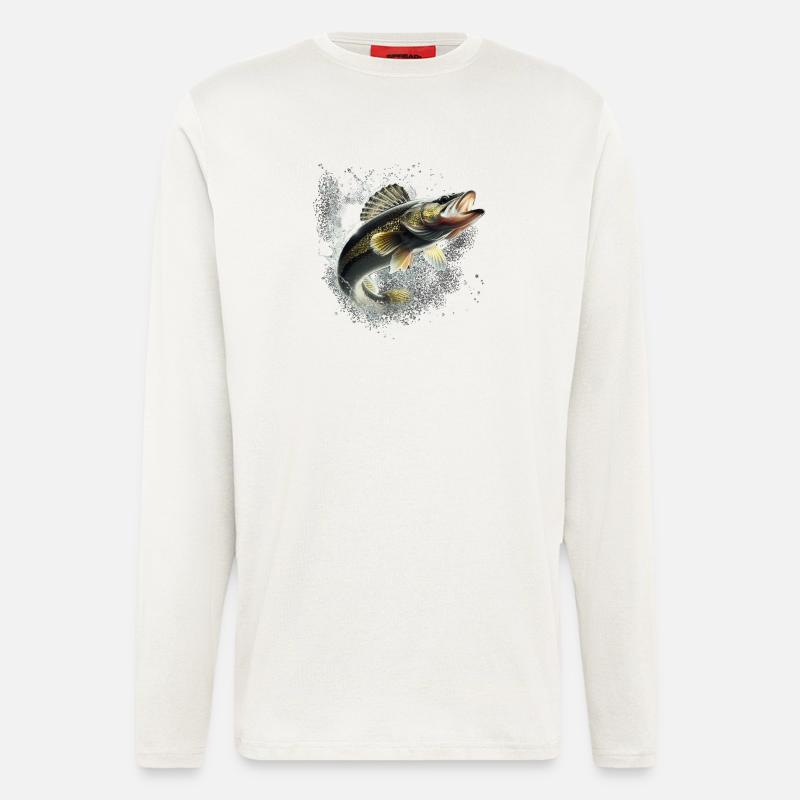 Fisch - Langarmshirt - made by SPREAD  - OFF WHITE