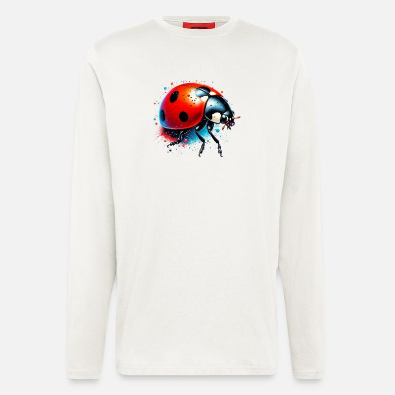 Marienkäfer - Langarmshirt - made by SPREAD  - OFF WHITE
