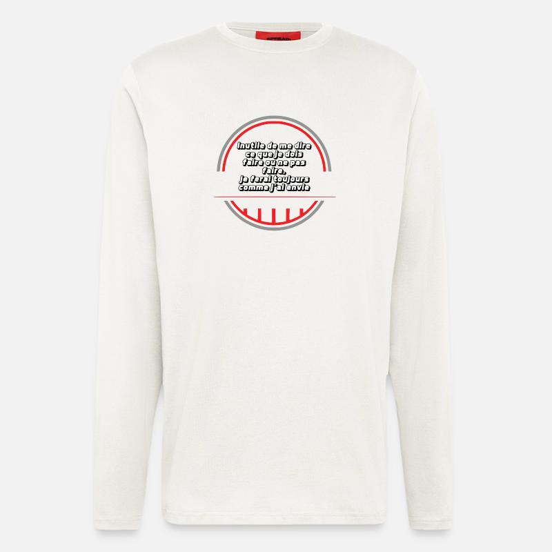 Ich mache, was ich will - Langarmshirt - made by SPREAD  - OFF WHITE