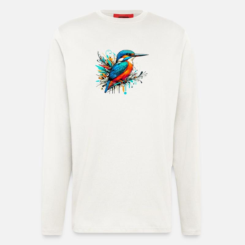 Eisvogel - Langarmshirt - made by SPREAD  - OFF WHITE