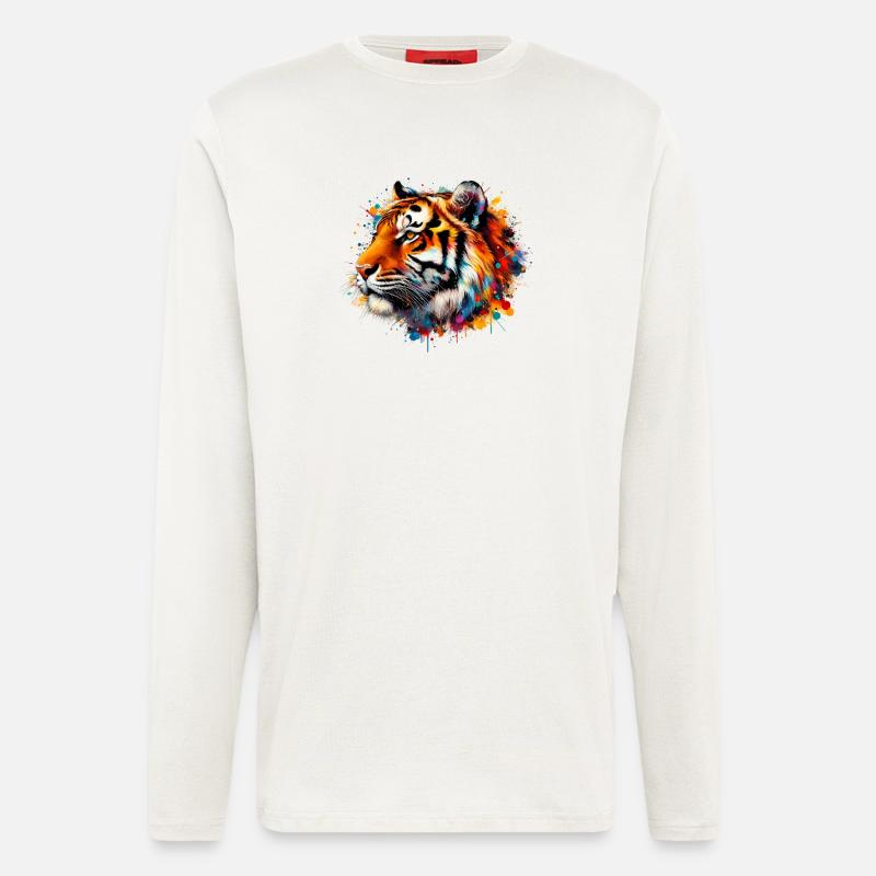 Tiger - Langarmshirt - made by SPREAD  - OFF WHITE