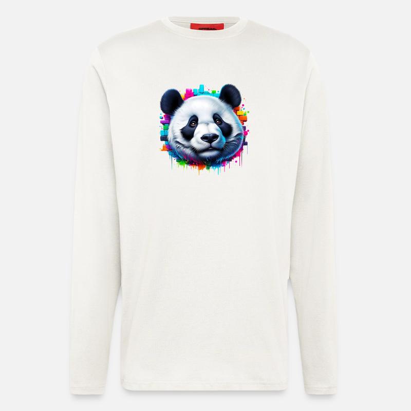 Panda - Langarmshirt - made by SPREAD - OFF WHITE