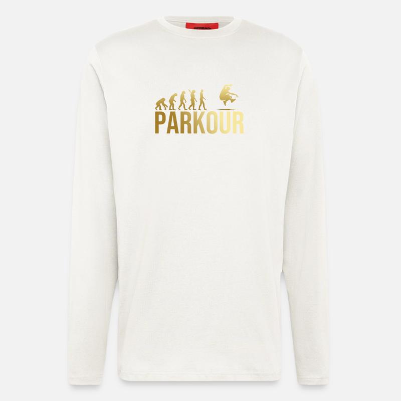 Evolution Parkour - Langarmshirt - made by SPREAD  - OFF WHITE