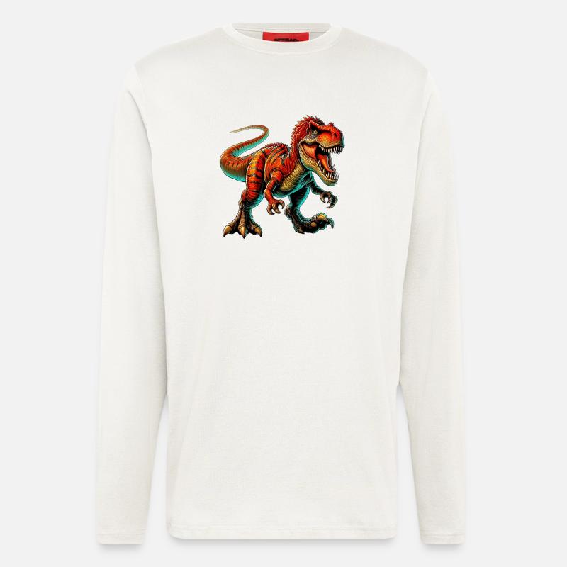 Dinosaur - Longsleeve - made by SPREAD  - OFF WHITE