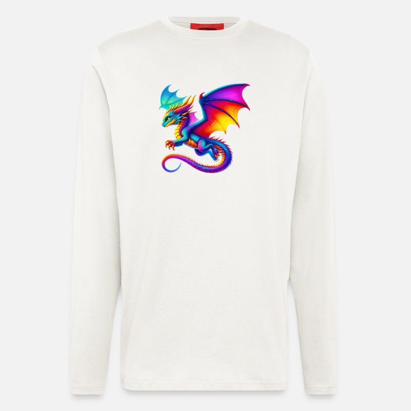 Drache - Langarmshirt - made by SPREAD  - OFF WHITE