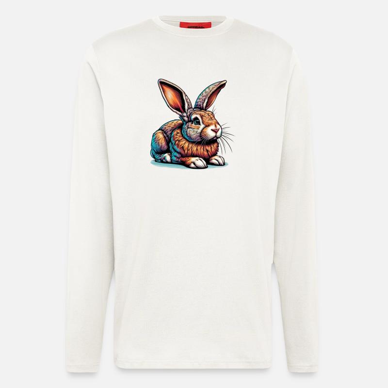 Rabbit - Longsleeve - made by SPREAD  - OFF WHITE