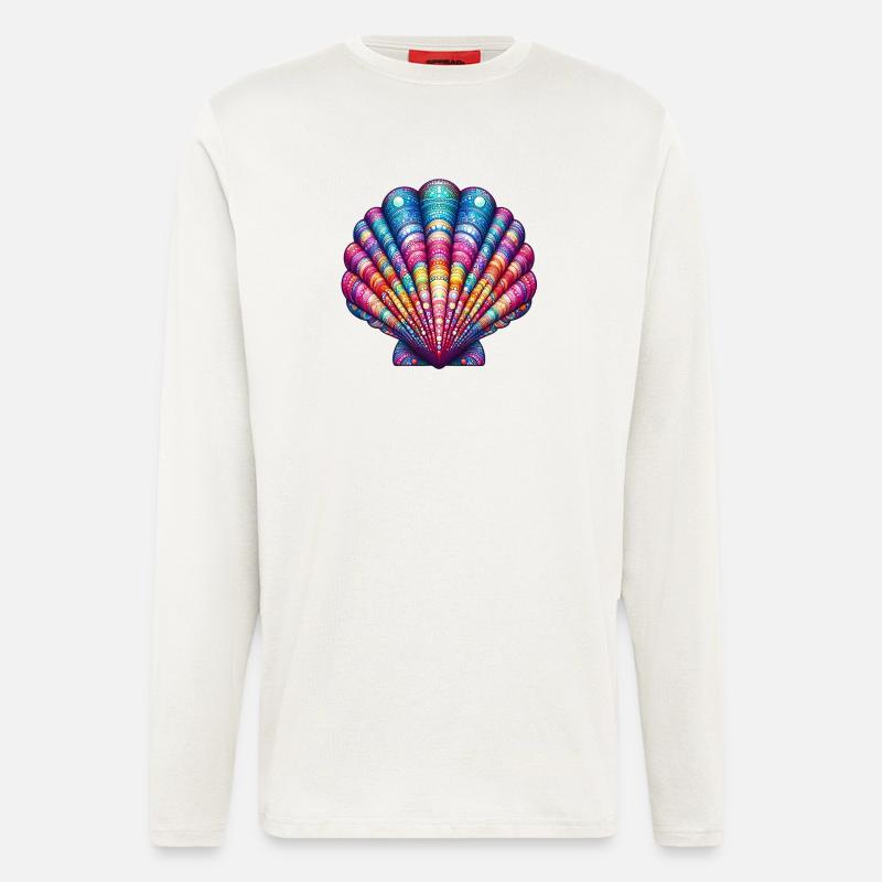 Jakobsmuschel-Schale - Langarmshirt - made by SPREAD  - OFF WHITE