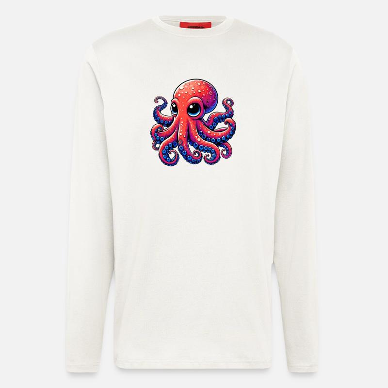 Octopus - Longsleeve - made by SPREAD  - OFF WHITE