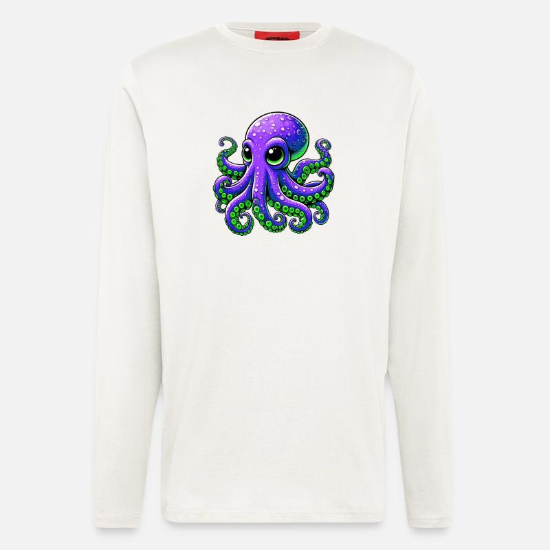Octopus - Longsleeve - made by SPREAD  - OFF WHITE