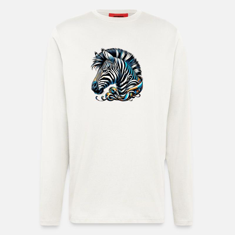 Zebra - Langarmshirt - made by SPREAD - OFF WHITE