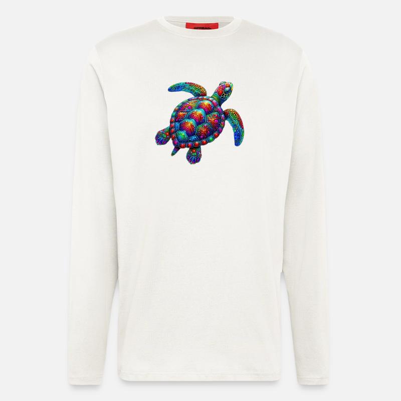 Schildkröte - Langarmshirt - made by SPREAD - OFF WHITE