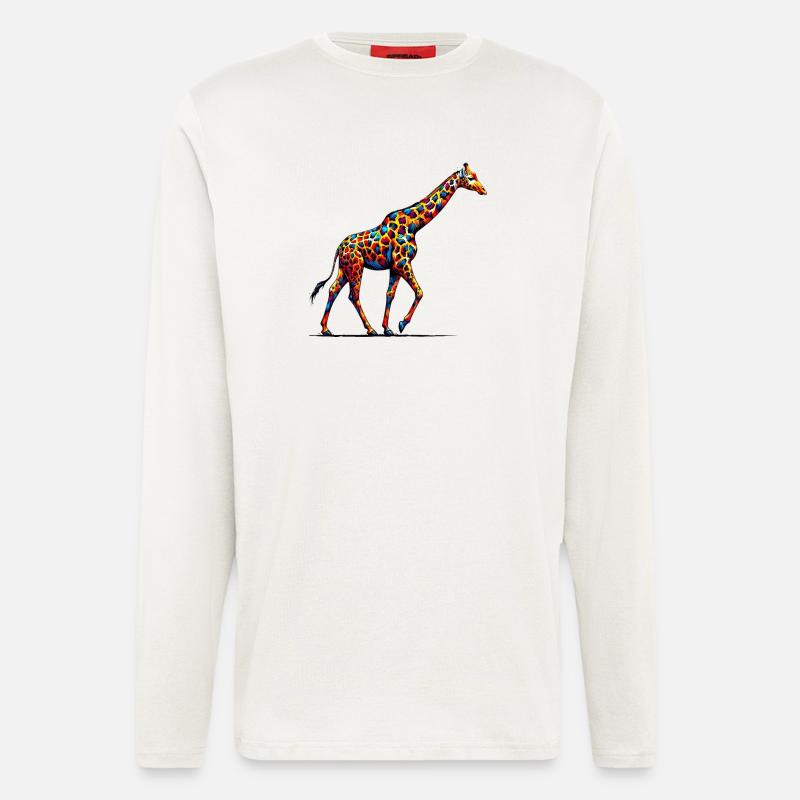 Giraffe - Longsleeve - made by SPREAD  - OFF WHITE