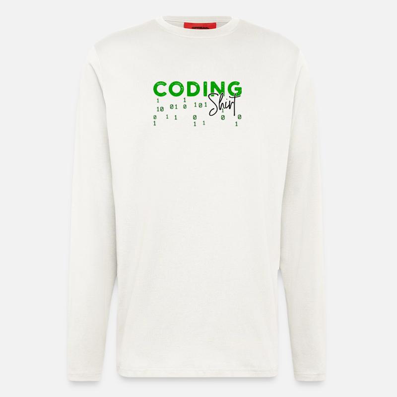 Coden Developer Programmierer Webentwickler Spruch - Langarmshirt - made by SPREAD  - OFF WHITE