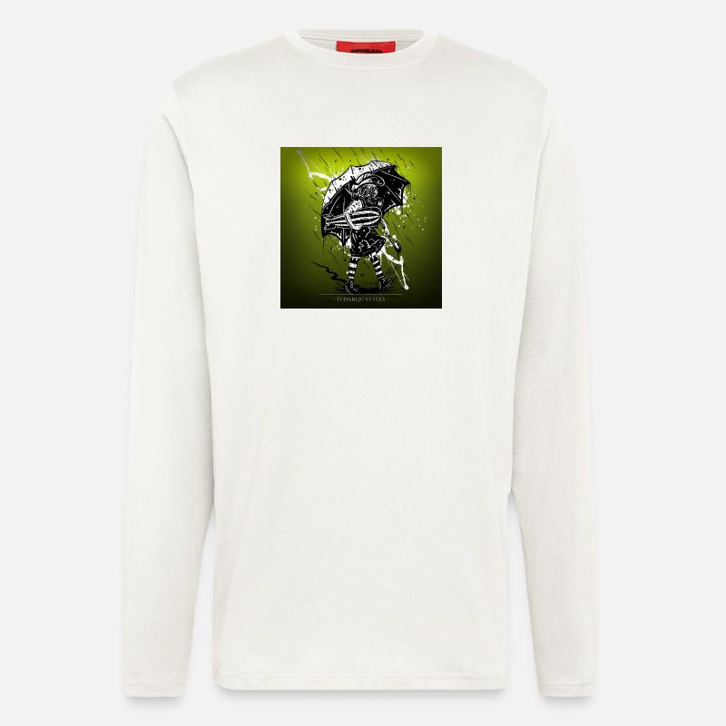 school's out for war - Langarmshirt - made by SPREAD  - OFF WHITE