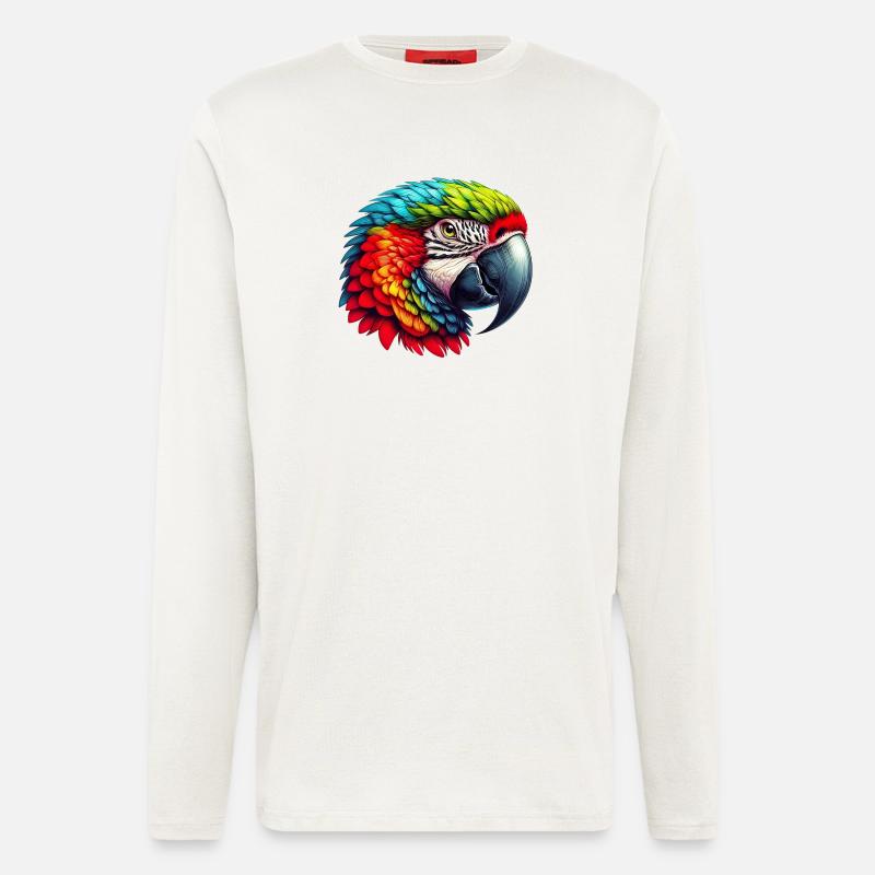Papagei - Langarmshirt - made by SPREAD  - OFF WHITE