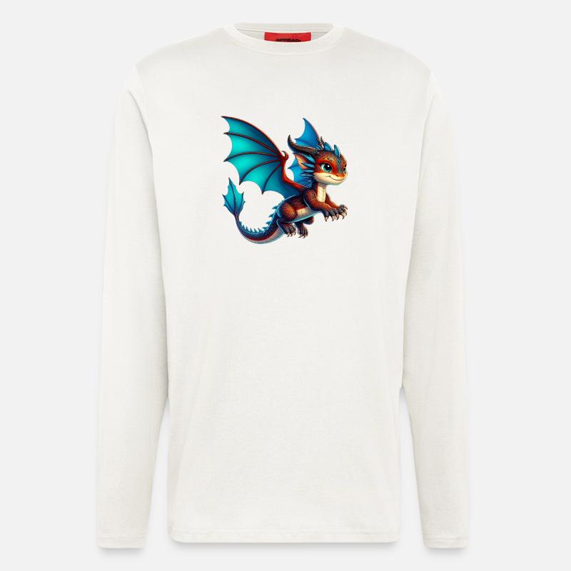 Drache - Langarmshirt - made by SPREAD - OFF WHITE