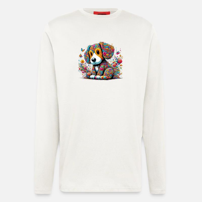 Hund - Langarmshirt - made by SPREAD  - OFF WHITE