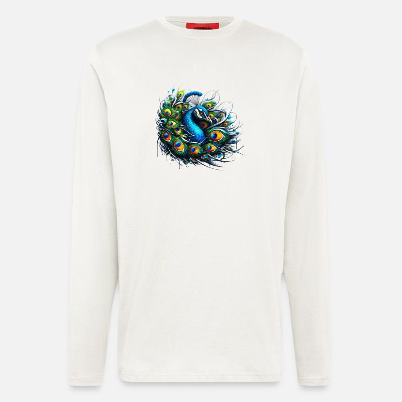 Peacock - Longsleeve - made by SPREAD  - OFF WHITE
