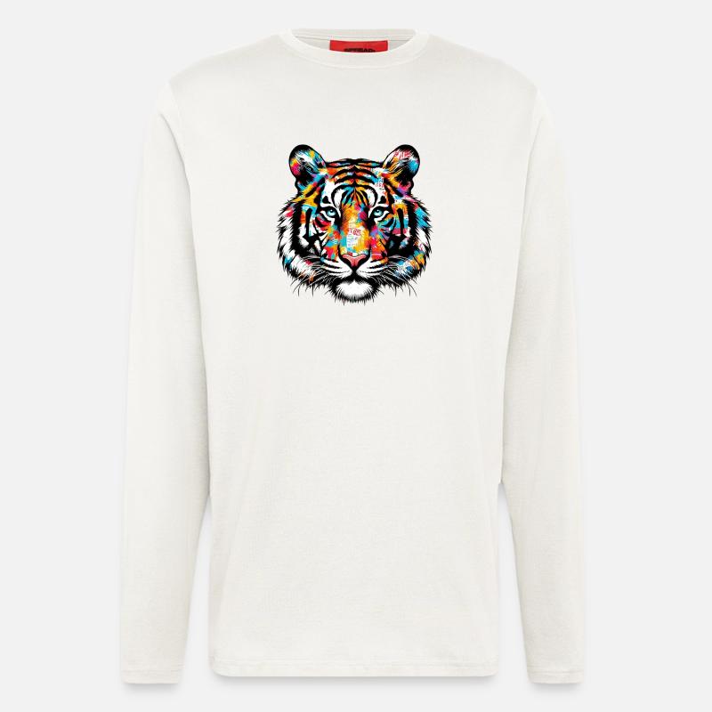 Tiger - Langarmshirt - made by SPREAD  - OFF WHITE