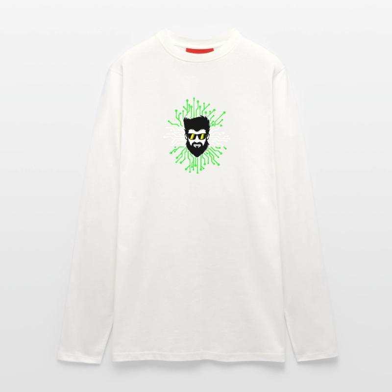 Computerfreak Developer Open Source Code Skripting Langarmshirt - made by SPREAD 