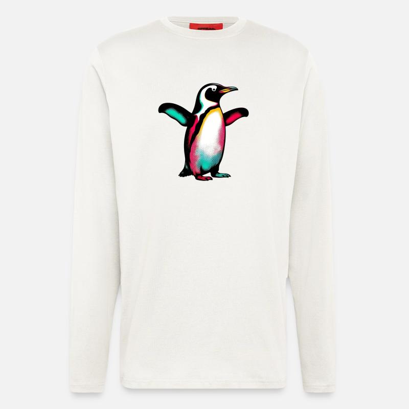 Pinguin - Langarmshirt - made by SPREAD - OFF WHITE