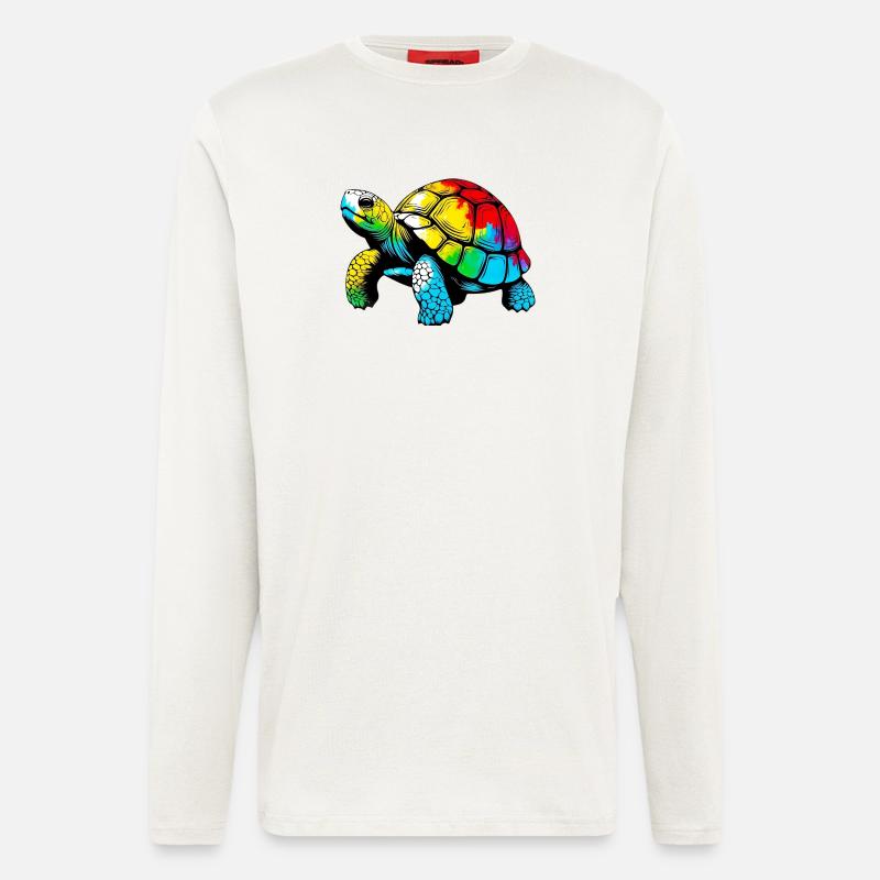 Schildkröte - Langarmshirt - made by SPREAD  - OFF WHITE