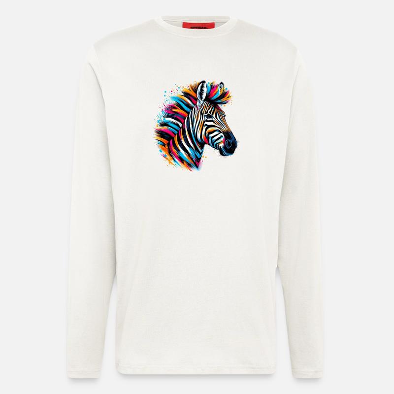 Zebra - Langarmshirt - made by SPREAD  - OFF WHITE