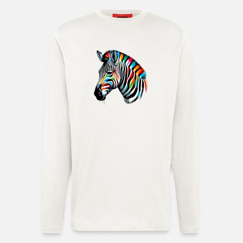 Zebra - Langarmshirt - made by SPREAD  - OFF WHITE
