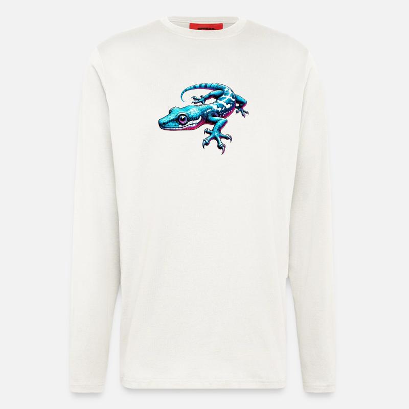 Gecko - Langarmshirt - made by SPREAD - OFF WHITE