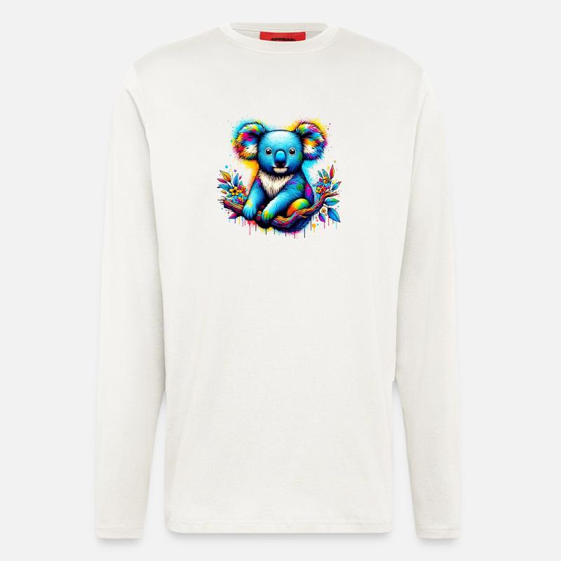 Koala - Manches longues bio décontracté fabriqué en UE - OFF WHITE