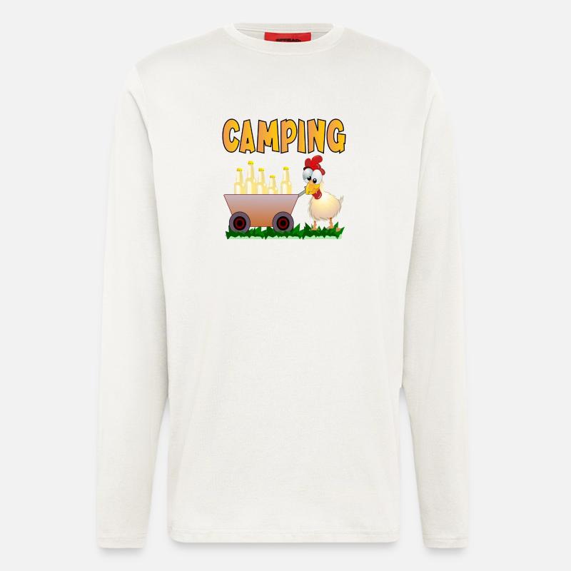 CAMPING GETRÄNKE - Langarmshirt - made by SPREAD  - OFF WHITE