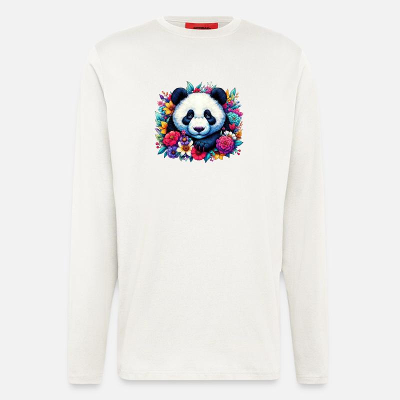 Panda - Langarmshirt - made by SPREAD - OFF WHITE