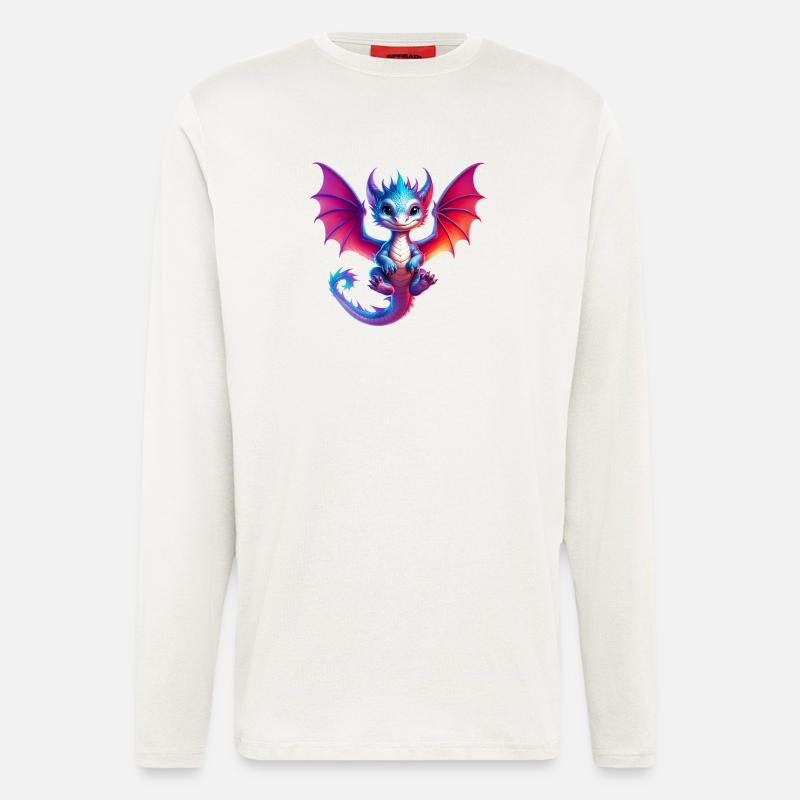 Drache - Langarmshirt - made by SPREAD  - OFF WHITE