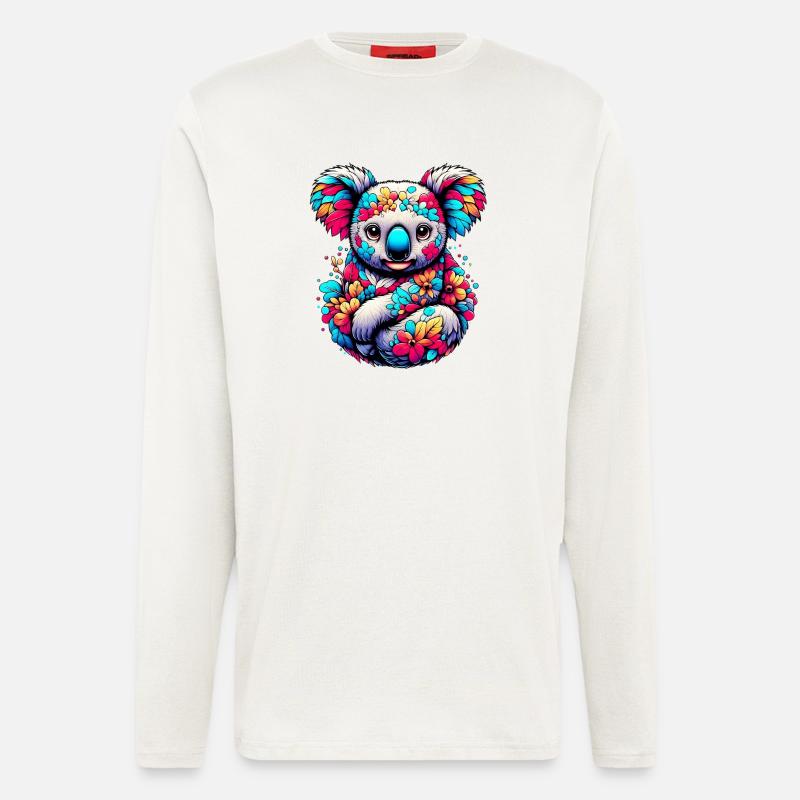 Koala - Manches longues bio décontracté fabriqué en UE - OFF WHITE