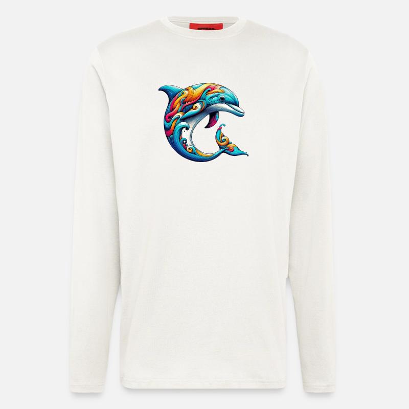 Delfin - Langarmshirt - made by SPREAD  - OFF WHITE