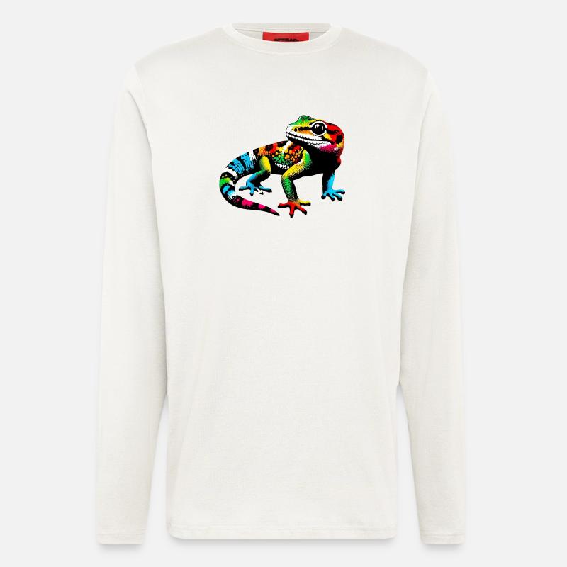 Gecko - Langarmshirt - made by SPREAD  - OFF WHITE
