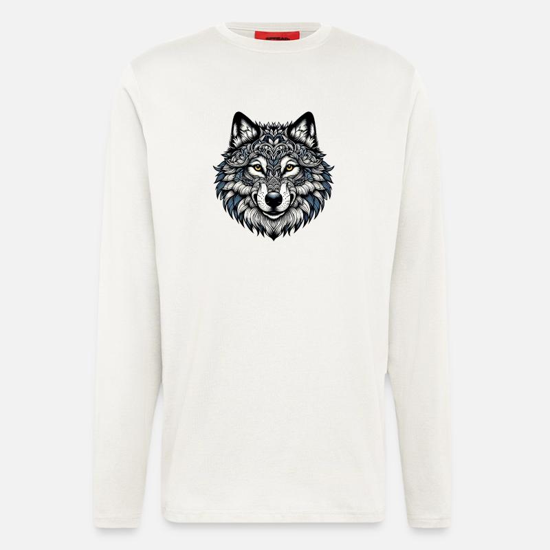 Wolf - Longsleeve - made by SPREAD  - OFF WHITE