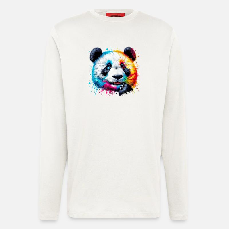 Panda - Longsleeve - made by SPREAD  - OFF WHITE