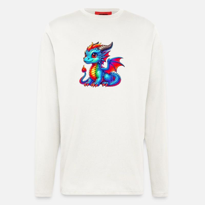 Drache - Langarmshirt - made by SPREAD - OFF WHITE
